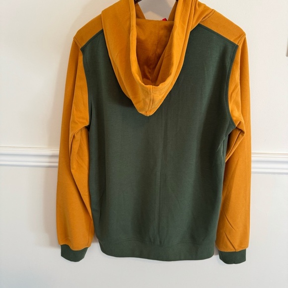 Nike Green and Yellow Zip Up Sweater Athleisure small Streetwear - Picture 2 of 6